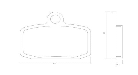Brake pads for KTM brand Accossato code AGPA211