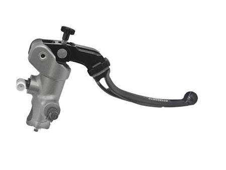 Accossato Radial Brake Master Cylinder 17x18 With Natural Anodyzed body and Colourful folding lever (nut + lever)