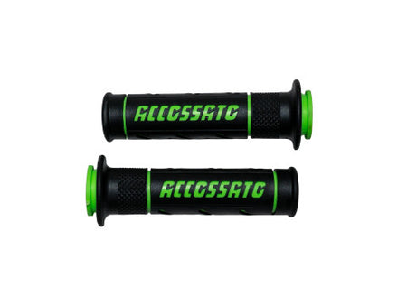 Pair of Street Grips Black With Colourful Accossato Sign
