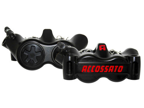 Accossato Radial Brake Caliper CNC-worked Monoblock 100 mm distance With Pistons in Titanium