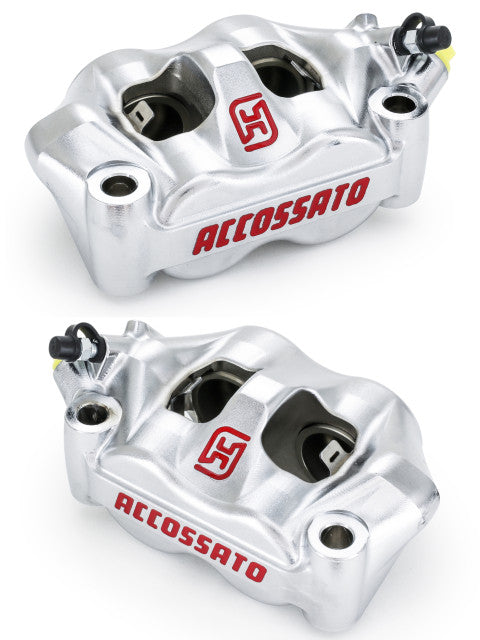 Accossato Radial Brake Caliper Forged Monoblock 100 mm distance With Pistons in Aluminium