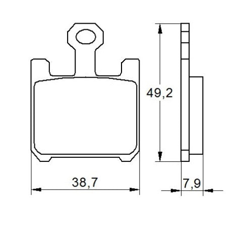 Brake pads for Kawasaki, Suzuki brand Accossato code AGPA37