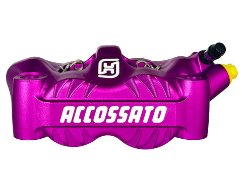Accossato Radial Brake Caliper Forged Monoblock 100 mm distance With Pistons in Aluminium