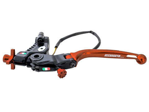 Accossato Racing Cable Full Clutch New Version With Adjustable Distance (24mm-29mm), Coloured Folding Lever (Knob+Lever+Adjuster) and Micro Included.