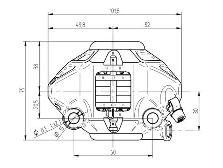 Accossato Radial Brake Caliper CNC-worked Monoblock 60mm Distance For Moto 3