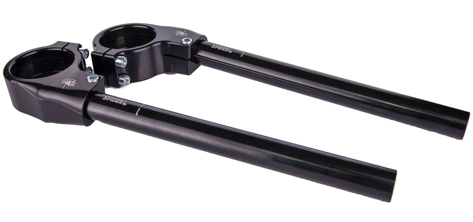 Ducati Panigale V2 | V4 | V4R Spider Clip On Handlebars 25mm Offset - ø53mm with Steering Damper Bracket