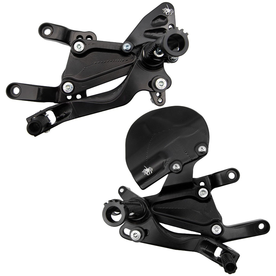 Spider Rearsets Ducati V4 V4S Panigale SBK 2025 - inc Rear Brake