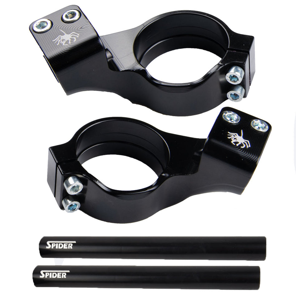 Spider Clip On Handlebars BMW S1000RR 15mm Offset | ø55mm Fork Diameter