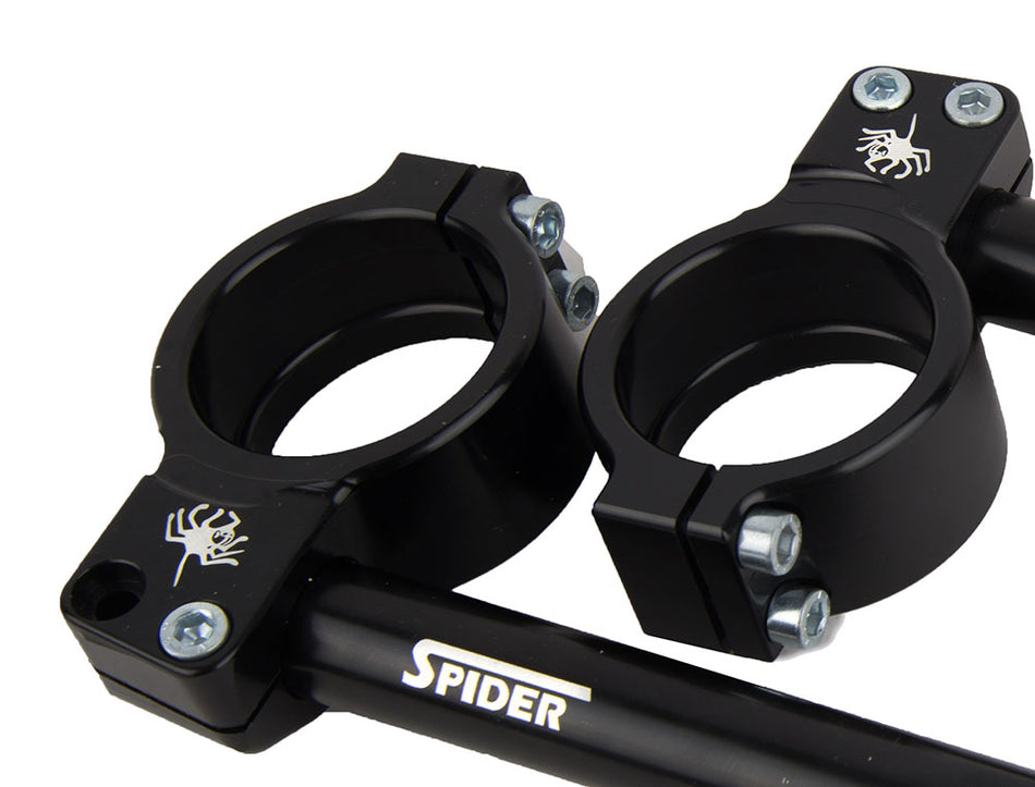 Spider Clip On Handlebars 42mm Offset - Yamaha YZF-R3 2019+ ø47mm Fork Diameter