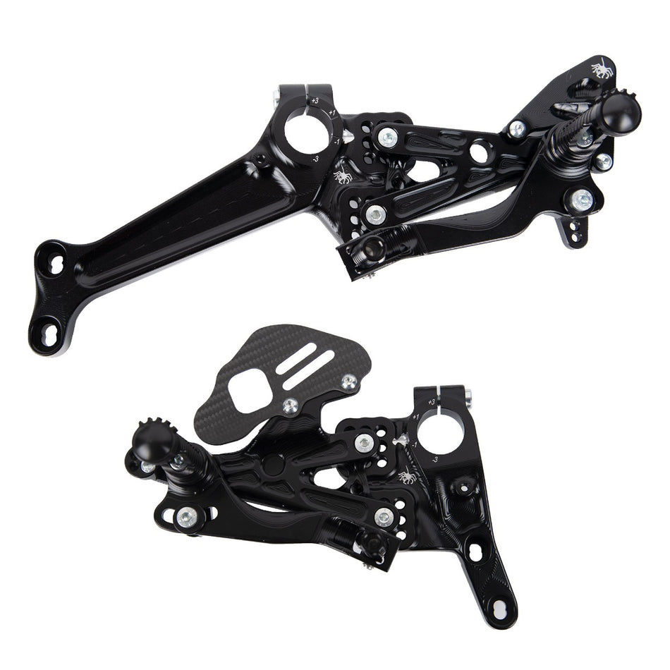 Spider Rearsets Ducati V4 V4S V4R Panigale SBK with Side Frame Plates