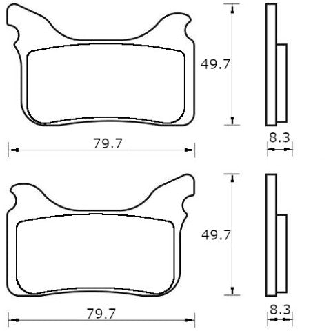 Brake pads for Aprilia, KTM brand Accossato code AGPA231