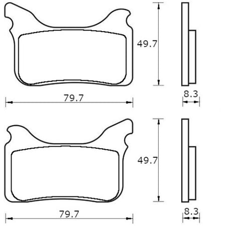 Brake pads for Aprilia, KTM brand Accossato code AGPA231