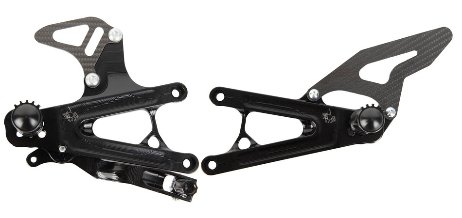 Spider Rearsets Triumph 765 - Supersport Race Spec