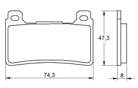 Brake pads for Honda brand Accossato code AGPA108