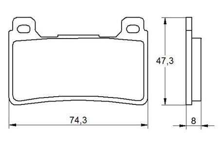 Brake pads for Honda brand Accossato code AGPA108