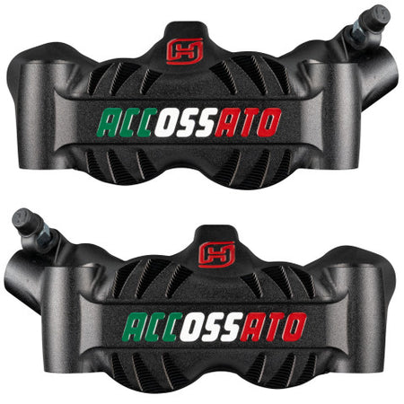 Accossato Radial Brake Caliper Forged Monoblock 100 mm distance With Pistons in Aluminium