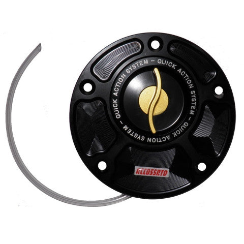 Accossato fuel-caps with quick action system, in CNC-worked Aluminium