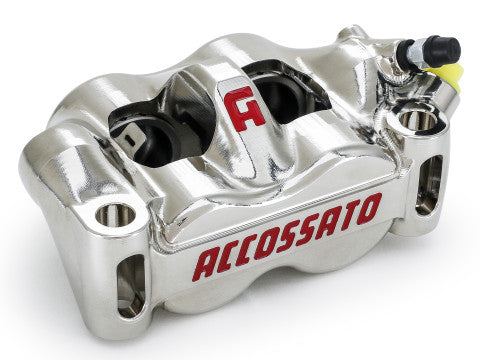 Accossato Radial Brake Caliper CNC-worked Monoblock 100 mm distance With Pistons in Titanium
