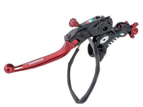 Accossato Racing Cable Full Clutch New Version With Adjustable Distance (24mm-29mm), Coloured Folding Lever (Knob+Lever+Adjuster) and Micro Included.