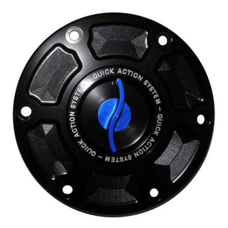 Accossato fuel-caps with quick action system, in CNC-worked Aluminium