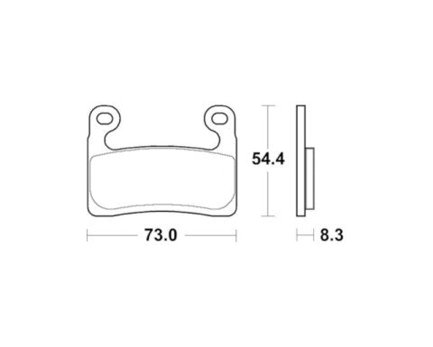 Brake pads for BMW brand Accossato code AGPA252