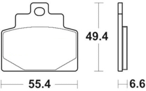 Brake pads for Piaggio brand Accossato code AGPA262