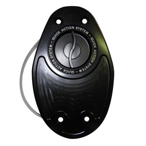 Accossato fuel-caps with quick action system, in CNC-worked Aluminium