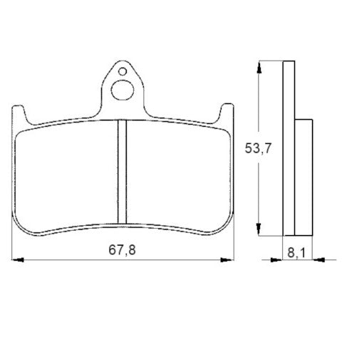 Brake pads for Honda brand Accossato code AGPA122